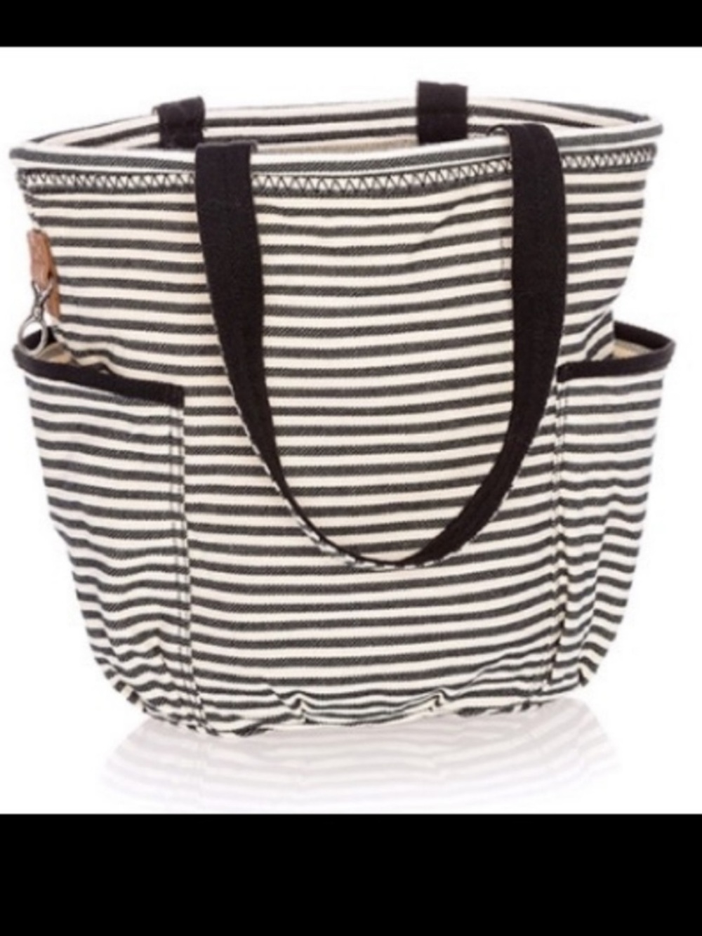 Thirty One Retro Metro-Stripe tote